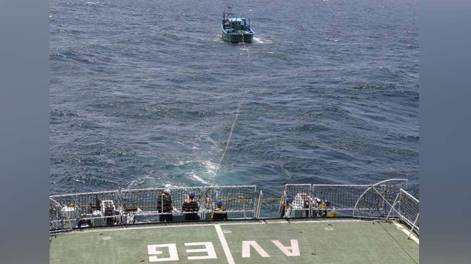 Indian coast guard rescues 9 fishermen