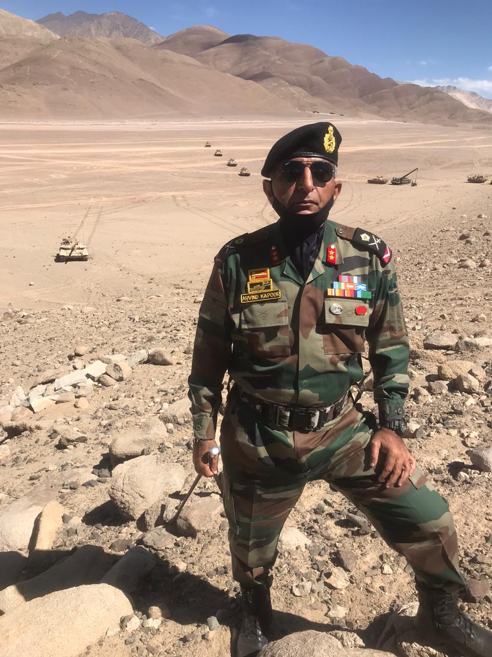 Major Gen. Arvind Kapoor in ladakh