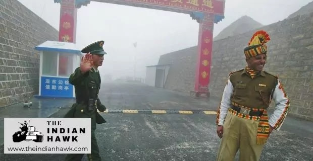 India-China Border with its officials