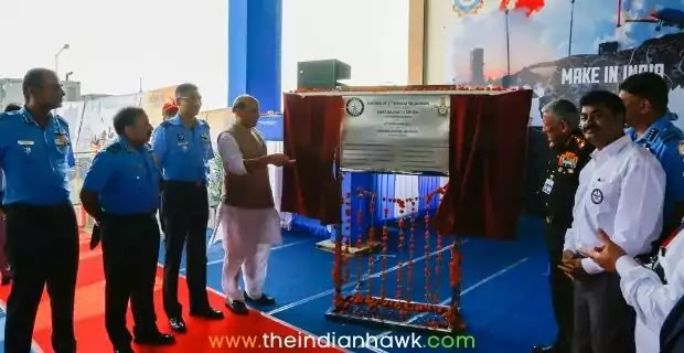 Rajnath In MRSAM induction ceremony perfoming rituals