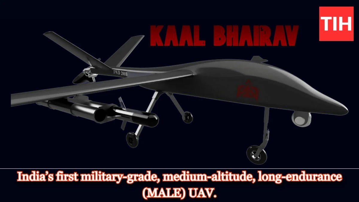 Image of the Kaala Bhairav, the new AI-powered combat drone developed in India.