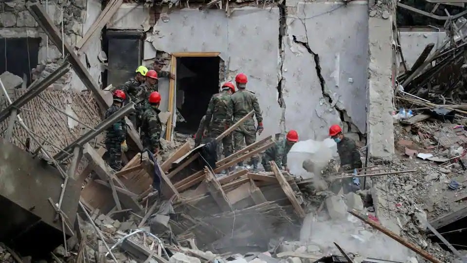Heavy shelling in azerbaijan