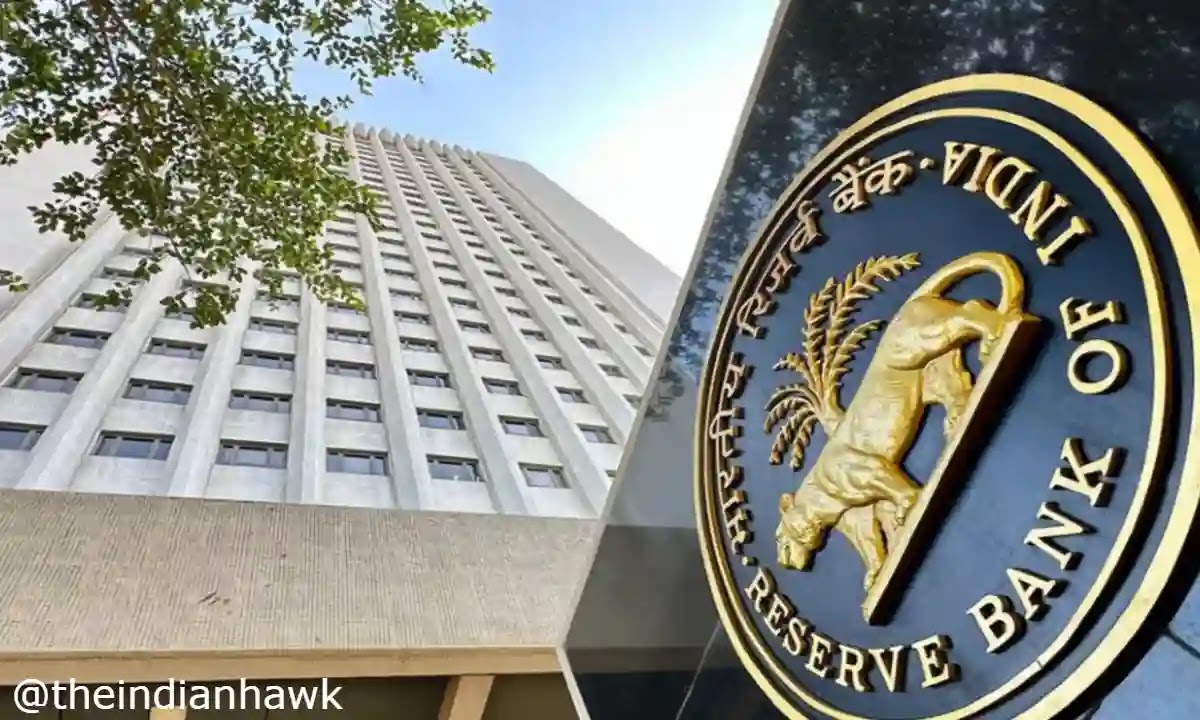 RBI building tilt view with emblem
